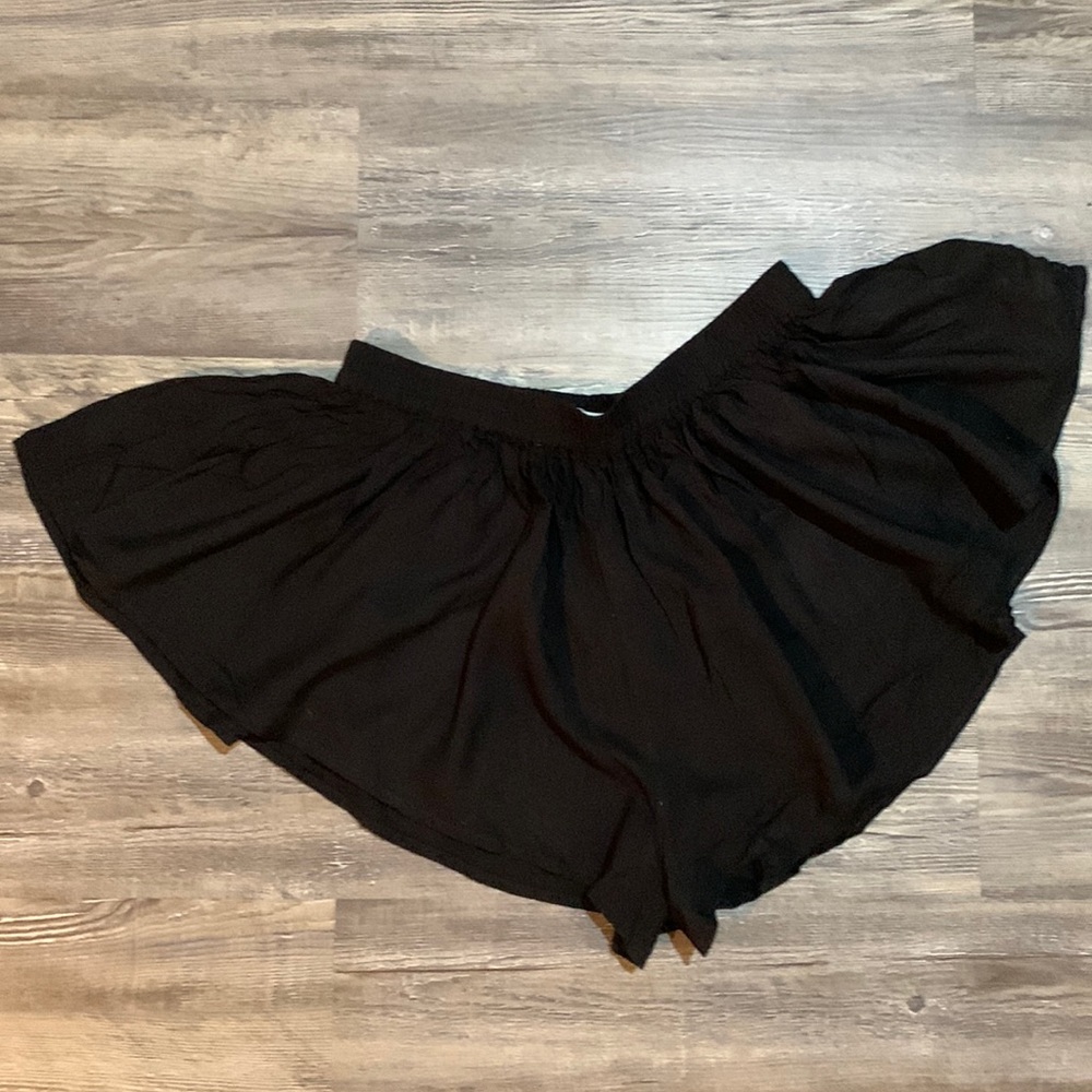 Women’s Black shorts.